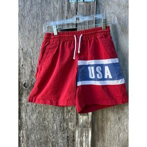 Chubbies USA Shorts Mens Small Red Cotton Patriotic Elastic Waist Fourth of July